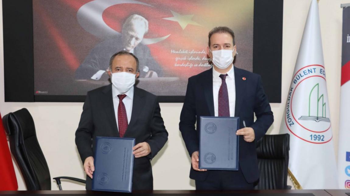 Zonguldak Bülent Ecevit Üniversitesi ve Zonguldak İl Milli Eğitim Müdürlüğü arasında Eğitimde İşbirliği Protokolü imzalandı